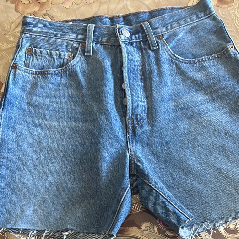 Levi's Classic Blue Denim Shorts